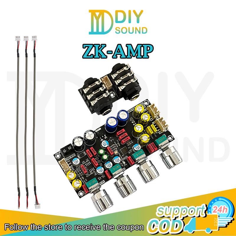 DiySound Chính hãng ZK AMP Tăng cường DSP Mic Preamp Mạch karaoke 2 mic Reverb micro karaoke DSP