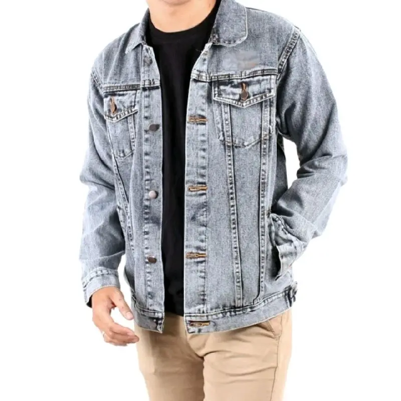 Jaket Jeans Denim Unisex Pria Wanita | Jaket Jeans Trendy Terbaru Nyaman & Casual Size M-XXXL 3