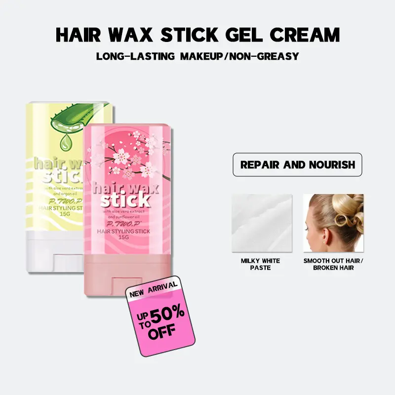 Hair Styling Stick Solid hair wax solid styling hair wax stick Professional Shattered hair finishing cream Gel Haircare