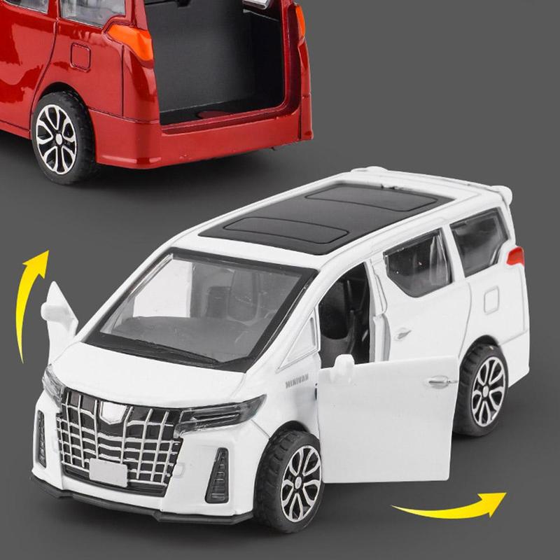 Product Introduction of Car Toys MPV Alloy Car Model Nanny Car Hight Simulation Light Toys And Pull Back Car Sound Gift V9R1 21