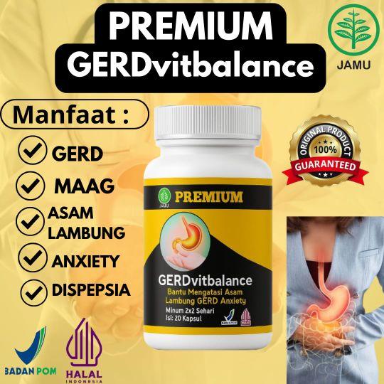 GERDvitbalance PREMIUM, HERBAL ASAM LAMBUNG, GERD, ANXIENTY, DISPEPSIA, BEGAH, SESAK NAFAS, BPOM ORIGINAL GERDvitbalance PREMIUM, HERBAL ASAM LAMBUNG, GERD, ANXIENTY, DISPEPSIA, BEGAH, SESAK NAFAS, BPOM ORIGINAL
