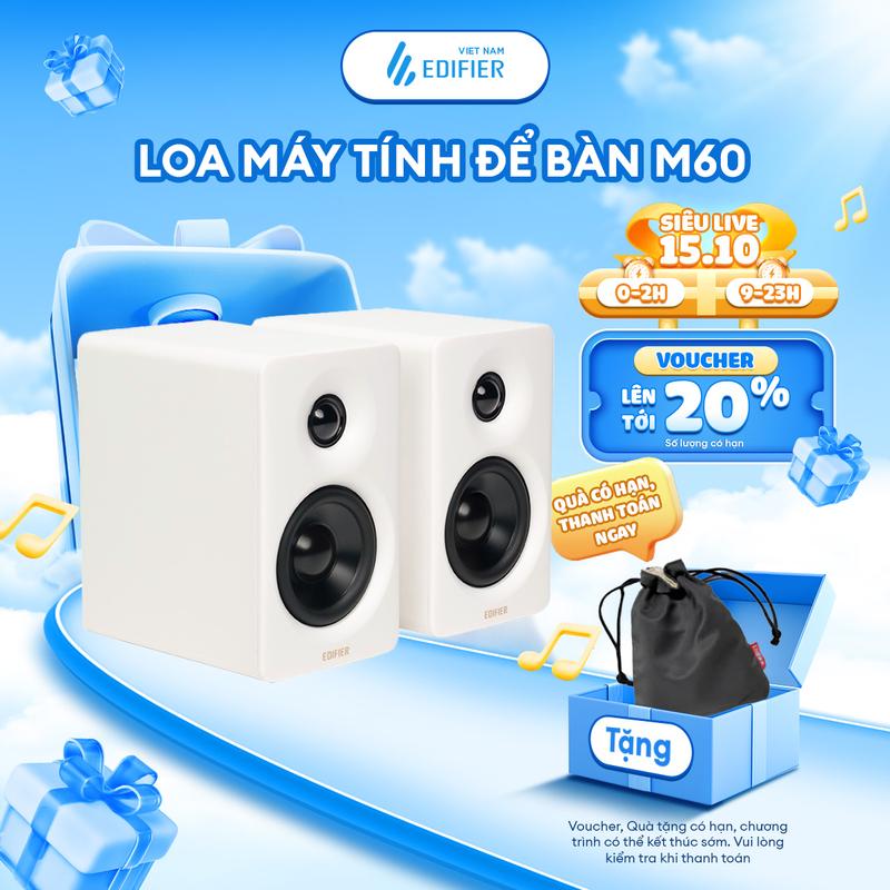 Loa Máy Tính Để Bàn EDIFIER M60 | Công suất 66W | Thiết Kế Nhỏ Gọn | Chạm Điều Khiển | Bảo Hành 15 Tháng