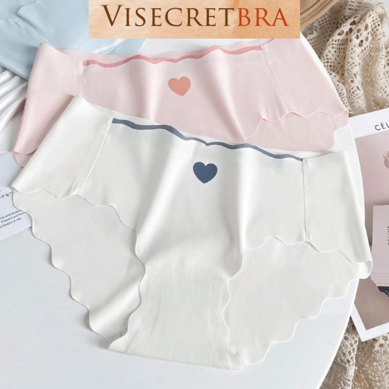 Quần Lót Quần Trong Nữ Quần Chip Chất Su Siêu Mỏng Không Lộ Viền Co Giãn Kiểu Trái Tim Thoáng Mát Xinh Xắn -- VN2405006K Women