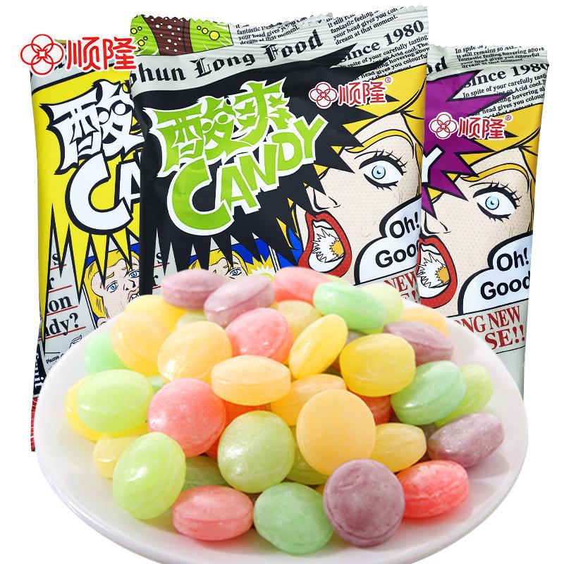 Kẹo Siêu Chua 4 Vị Super Cola Soda Lemon Nhật Bản siêu ngon bịch 20gr. Kẹo Mix Vị.