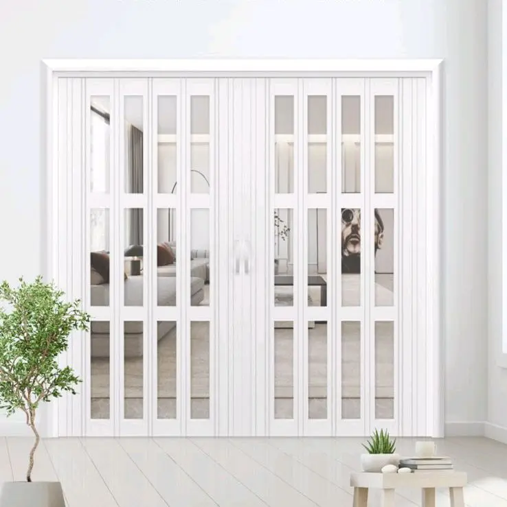 floding door, pintu lipat PVC, penyekat ruangan,mudah cara pemasangan