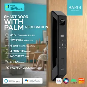 BARDI Smart Door Lock Palm Recognition | Handle Gagang Pintu dengan Sensor Telapak Tangan