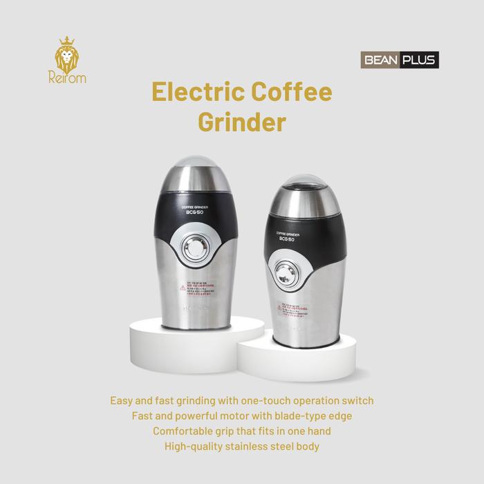 Gambar Electric Coffee Grinder BCG-50 | Beanplus dari Reirom Coffee Solution Kota Administrasi Jakarta Utara Tokopedia