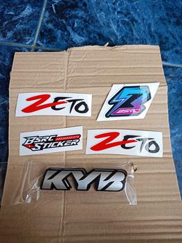 Product Review of emblem KYB timbul sepasang sudah memgunakan lem 3M, BONOS STICKER KYB from d**8 0