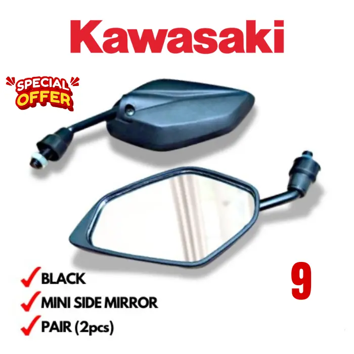 HONDA BEAT 110 LONG STEM SIDE MIRROR BLACK UNIVERSAL DAHON TYPE