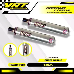 SILINCER ALMUNIUM LASS COR CORONG LURUR BLUE EMBLEM UNGU LIS UNGU ORIGINAL VRT RACING PERFORMANCE