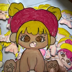 Boneka lucu imut dari kertas