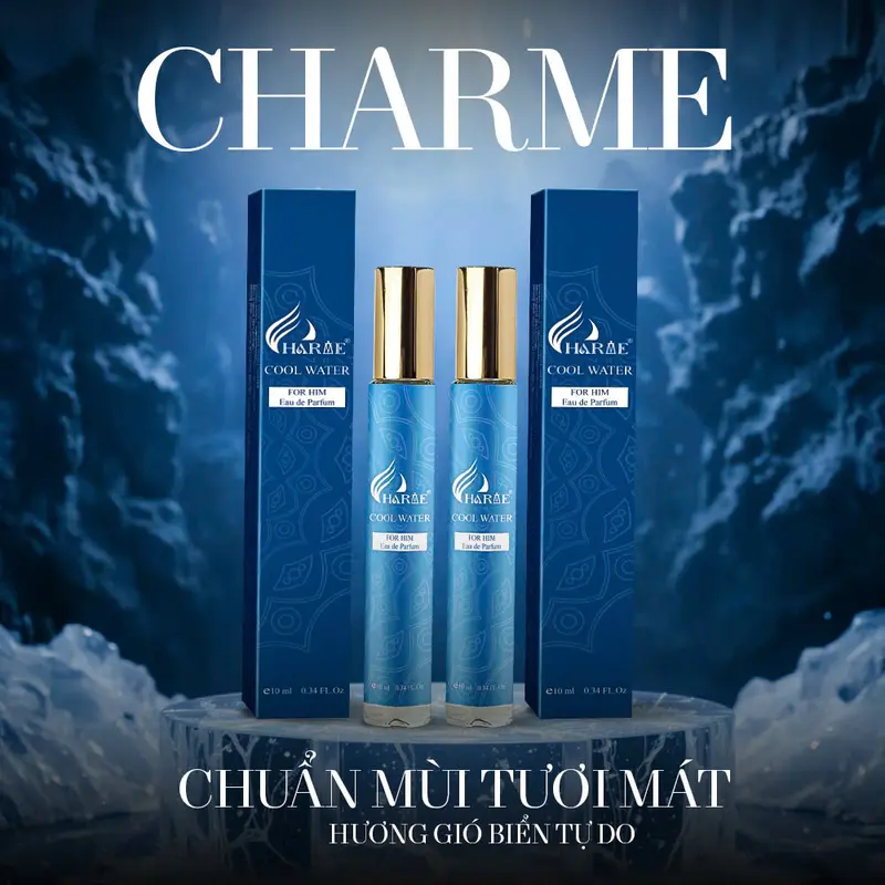 Nước Hoa Chiết 10ML Charme Cool Water Lịch Lãm - Nam Tính - Sang Trọng ( Có Hộp ) Cosmetic Perfume 2