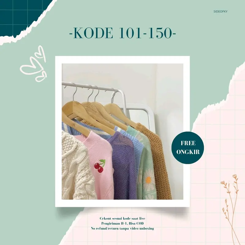 (Kode 101-200) kode cekout payment saat live Knitwear Atasan Cardigan Oversize Outer 0