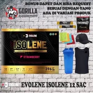 EVOLENE Isolene 12 Sachet Whey Protein Isolate Isolen Gold