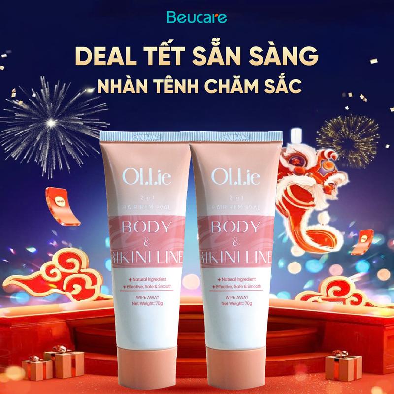MUA 1 TẶNG 1 Mua 1 Kem Tẩy Lông OLLIE Men Women Tặng Ngay 1 KEM TẨY LÔNG Body Nam Nữ Hỗ Trợ Tẩy Lông Nhanh Chóng An Toàn Dịu Nhẹ Không Sử Dụng Cạo Râu _ KT1520 kem quát