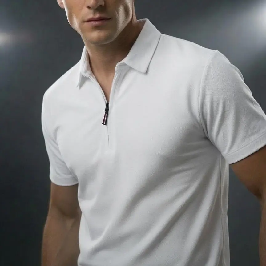 Kaos Polo Resleting Pria Premium | Kaos Casual Bahan Adem Kerah Zipper Harian Premium