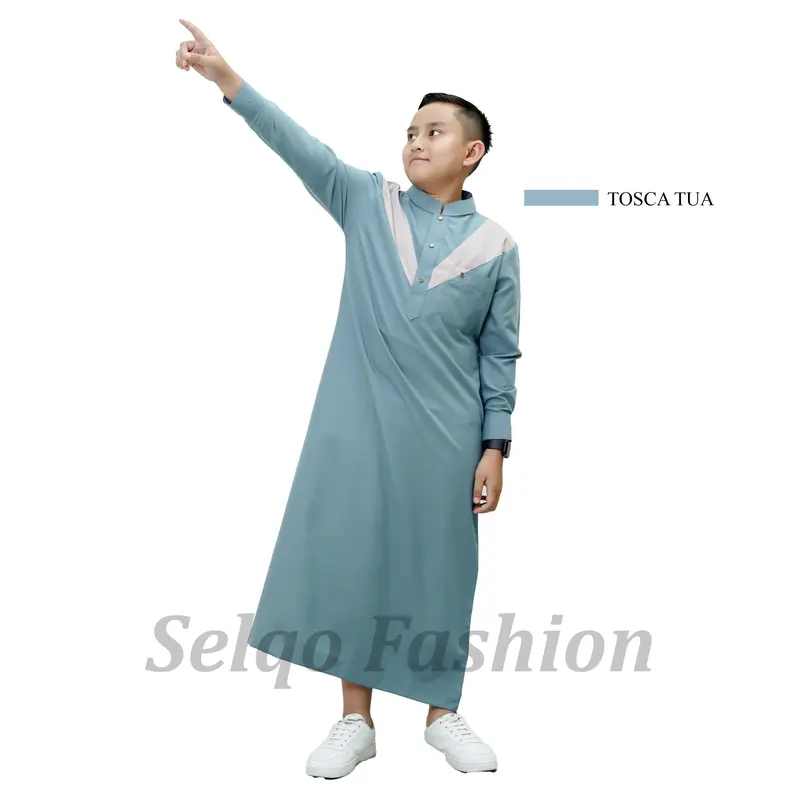 Jubah Anak Remaja Laki Laki Muslim Gamis Remaja "Angora" 4