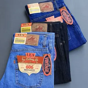 Celana Jeans Panjang Lea 606 Standar Reguler Denim Premium Bahan Jeans Premium Terlaris
