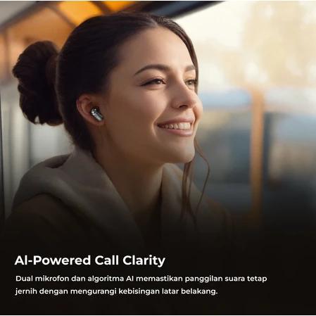 [COD] Yincoree [J16] Earphone Bluetooth 6.0 TWS - Reduksi Kebisingan Hybrid -48dB, 6-MIC ENC, 24 Jam Baterai, Latensi Rendah 0.04s, Audio 360° - Headset Nirkabel Kulit Gading untuk Gaming & Kerja In Ear Peredam Mikrofon Bawaan