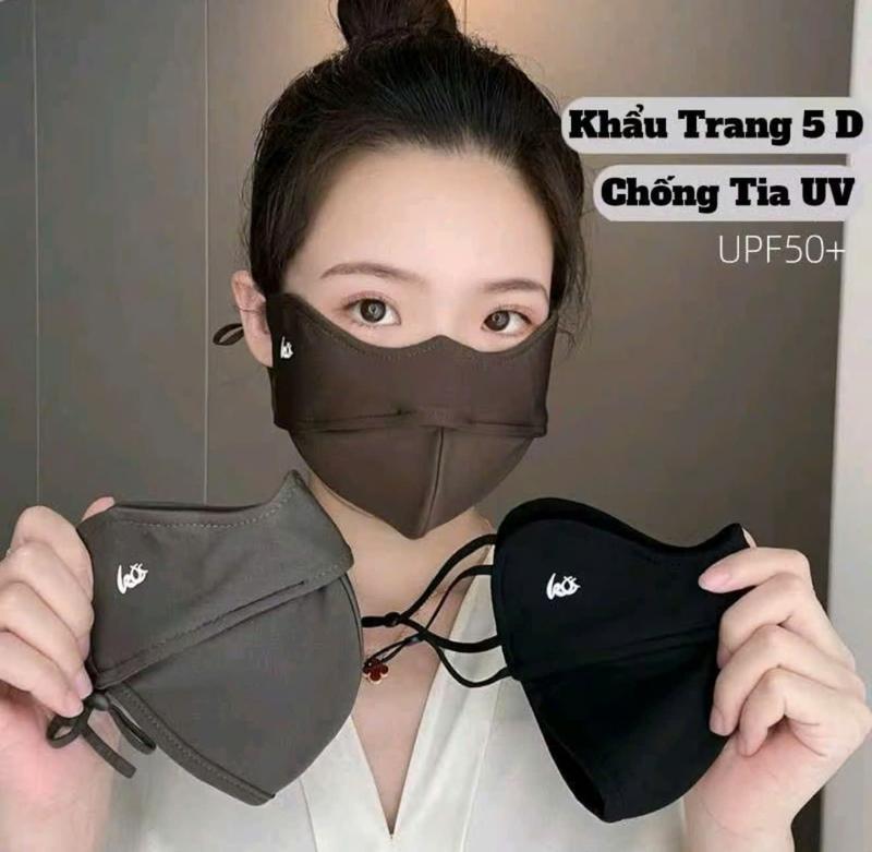 Combo 3 Khẩu Trang Chống Tia UV Thời Trang Cho Nam và Nữ