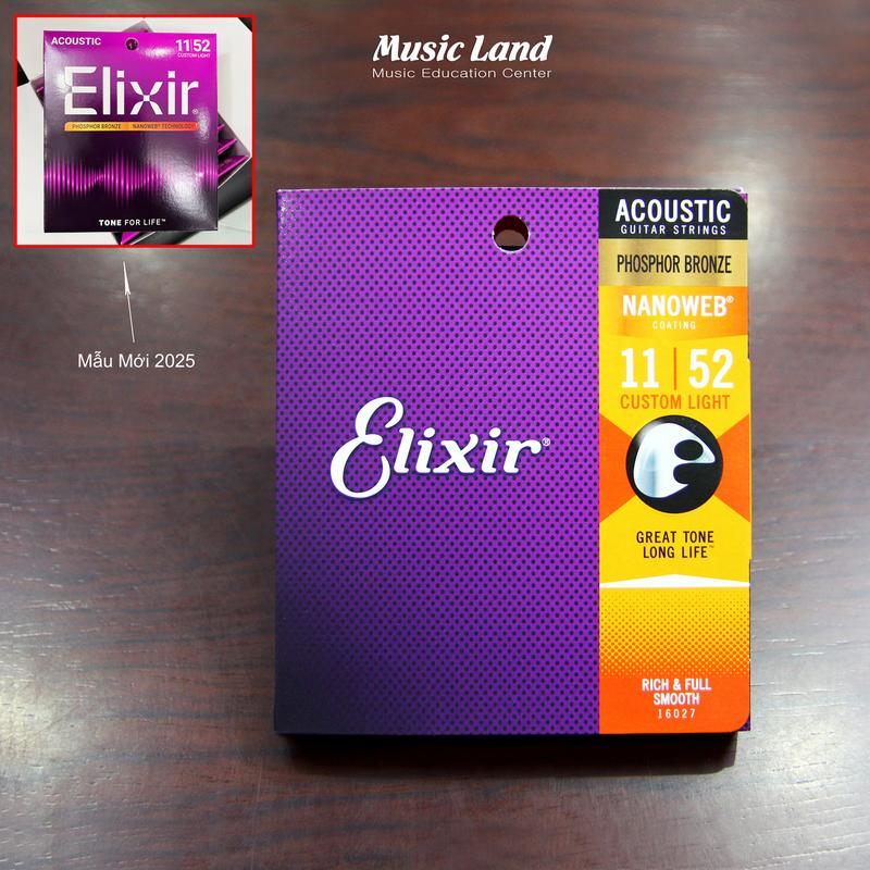  Dây Đàn Guitar Acoustic Elixir 16027 Chính Hãng Của Mỹ 