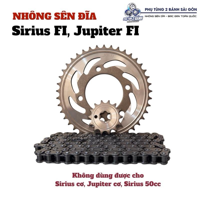 CHẤT LƯỢNG Nhông sên đĩa Sirius FI Jupiter FI không dùng cho dòng Sirius cơ Jupiter cơ xe 50cc 428-41T-14T-114L
