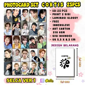 Photocard Set Cortis Print 2 sisi laminasi glossy tebal tidak pudar