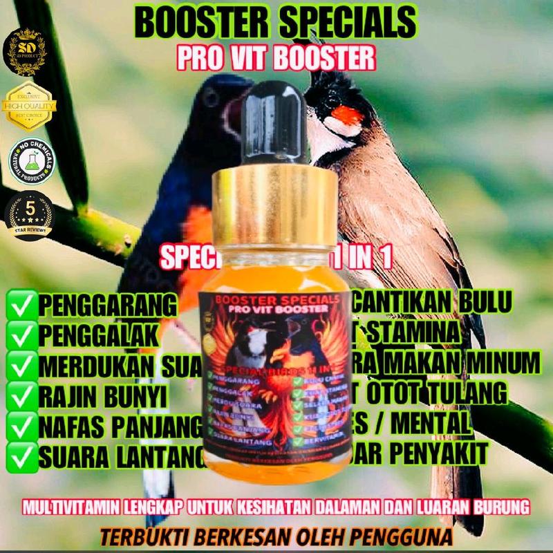 Booster sprcial birds 11 in 1 vitamin booster burung - TikTok Shop Malaysia