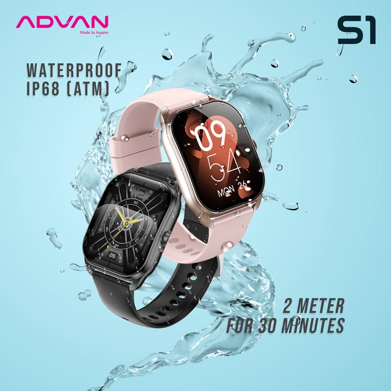 [Exclusive Mami Louisse] ADVAN Smartwatch S1 AI Voice Assistant IPS Display 2.01" Touchscreen Waterproof IP68 Bluetooth Call Health Monitoring 8