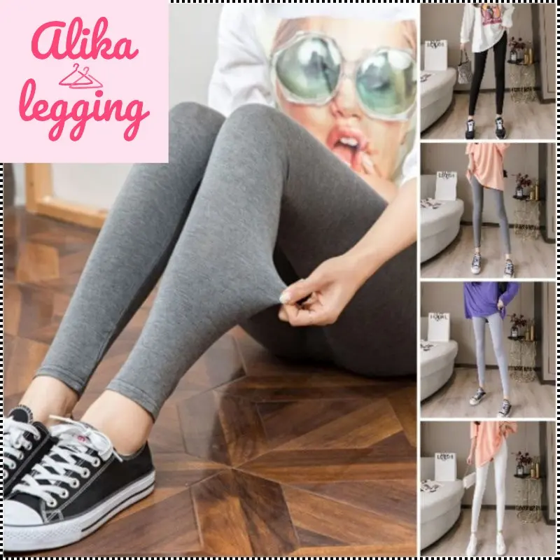 Legging panjang kaos Rayon standar / Leging Kaos / Lejing / legging Shof Rayon Celana Dewasa Fit Lembut Nyaman Soft Tebal Wanita anggun regular simple cuci kering