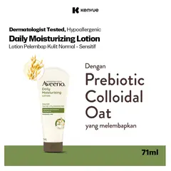 AVEENO Daily Moisturizing Lotion 71ml - Perawatan Kulit Kering - Mengandung Oat - Losion Pelembab Badan