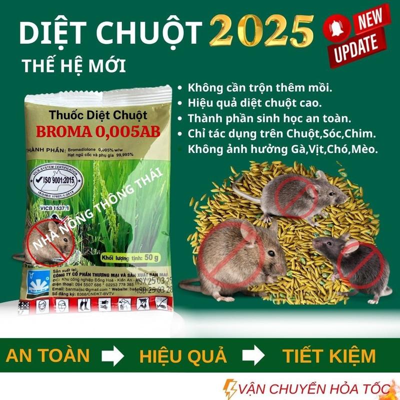Sinh học thóc lúa - Trừ chuột BROMA Tặng Diệt Kiến Gián