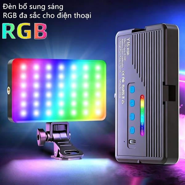 【Phiên bản sạc điện】Đèn LED Trợ Sáng RGB M160, Đèn Trợ Sáng RGB Mini Chụp Hình…