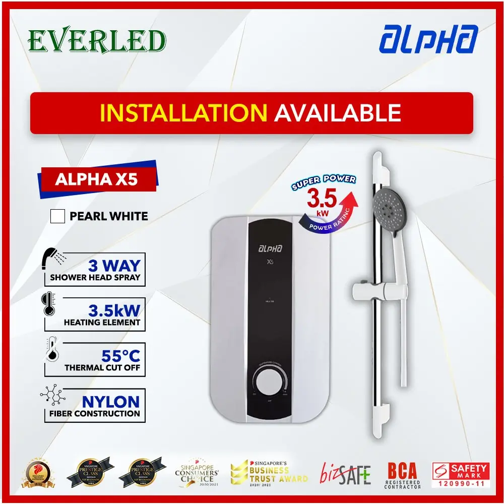 [FREE DELIVERY] Alpha X5 (Non Pump Instant Heater)
