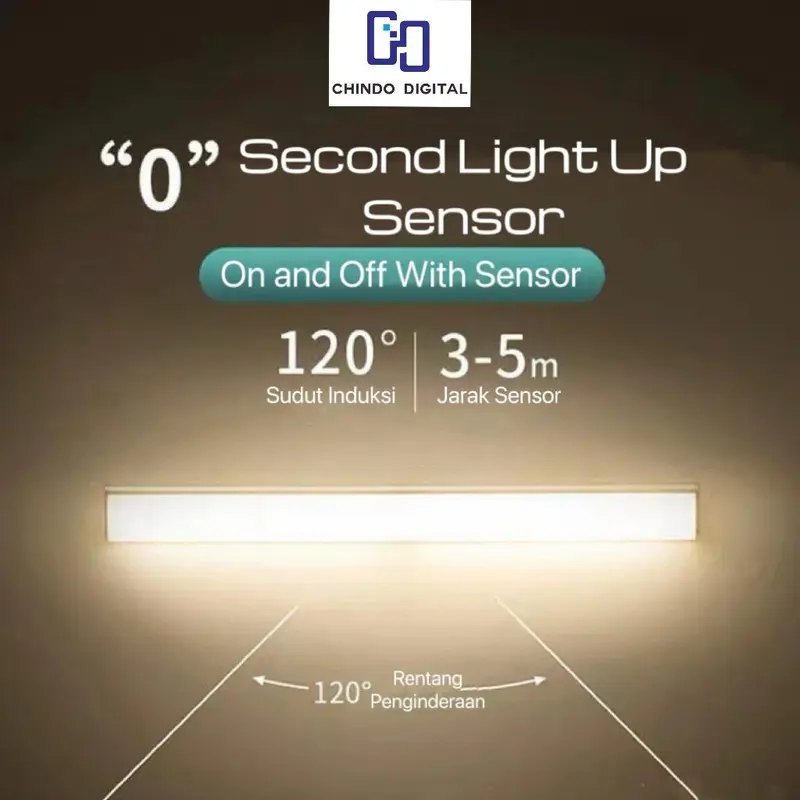 [CDOS] Lampu Sensor Gerak Magnetic Motion Sensor Lampu Stick Panjang LED Lampu tombol multifungsi 1