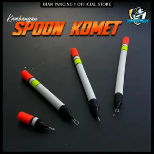 Pelampung Pancing Busa Spoon Komet Panjang 2cm, 3cm, 4cm, 6cm, 8cm dan 10cm