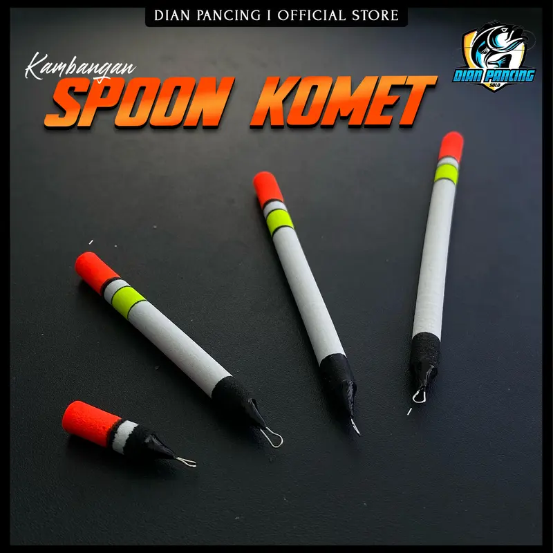 Pelampung Pancing Busa Spoon Komet Panjang 2cm, 3cm, 4cm, 6cm, 8cm dan 10cm 0