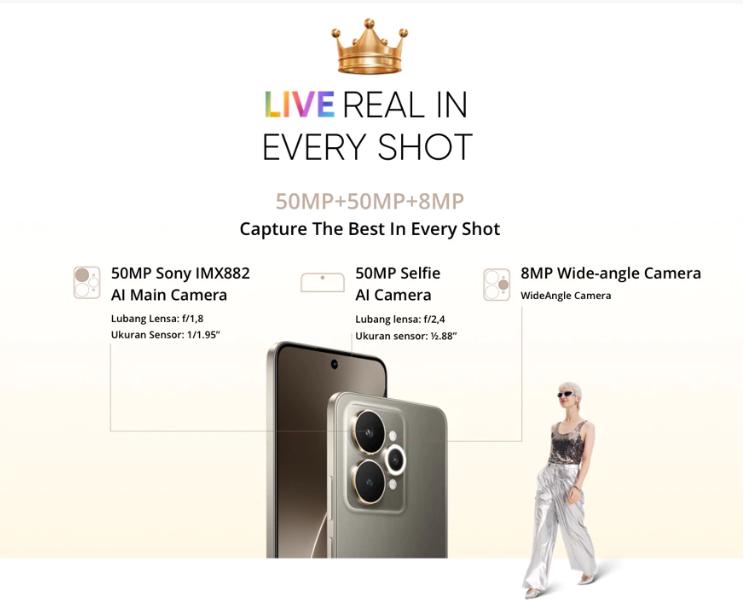 realme 15 5G 8+256GB & 12+256GB Dimensity 7300+ 5G Chipset 50MP SONY AI CAMERA 50MP Selfie Camera | 7000mAh 80W Ultra Charge | GARANSI RESMI