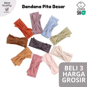 CruCil Bandana Pita Besar Rib (0 - 6y) - Bayi dan Anak Perempuan - Aksesoris Kepala Girls