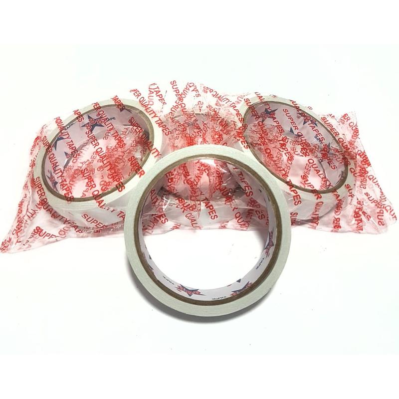 Harga Grosir ( 6pcs ) Double Tape Kertas Putih 1inchX24mmX10yard 1
