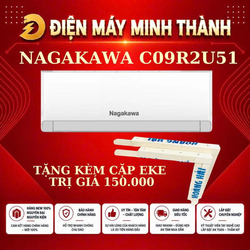 NIS-C09R2U51 -NAGAKAWA 1HP NGỰA INVERTER NAGAKAWA- MỚI