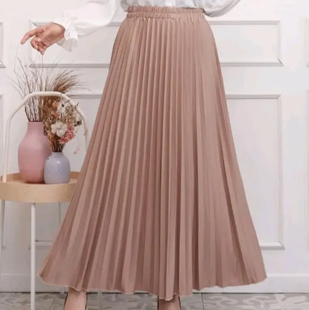 PAKET HEMAT 6pcs rok plisket premium wanita / rok plisket dewasa / rok wanita kekinian Panjang cewek 7