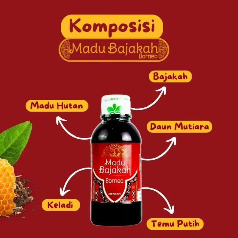 Madu Bajkan Borneo Bisa cod  250gr Bin Dawood Bajaka 2