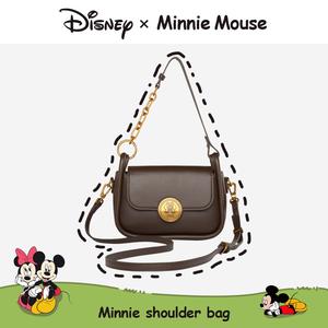 Beg Coklat Minnie, Disney, Serbaguna, Ketibaan Baru, Beg Selempang Satu Bahu, Beg Kek Persegi Kecil, [COD]