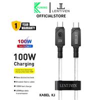 Gambar PUNING LENTIVEN 100W kabel data Fast Charging Micro usb Type C TO TYPE C Cable FOR iPhone ios usb Android Cable Data KJ - HITAM dari PUNING Kota Tangerang Selatan 1 Tokopedia