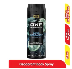 Axe Deodoran Pria Aqua Bergamot Spray 135 ml