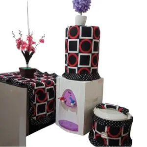 Cover Sarung Tutup Galon Taplak Kulkas Tutup Mejikom/Penanak Nasi Aneka Motif Dan Warna batik Bahan Katun Disperse Lembut Tidak Luntur Ukuran 40cm x 27cm Set Gkm Sarung Galon Kulkas Magicom