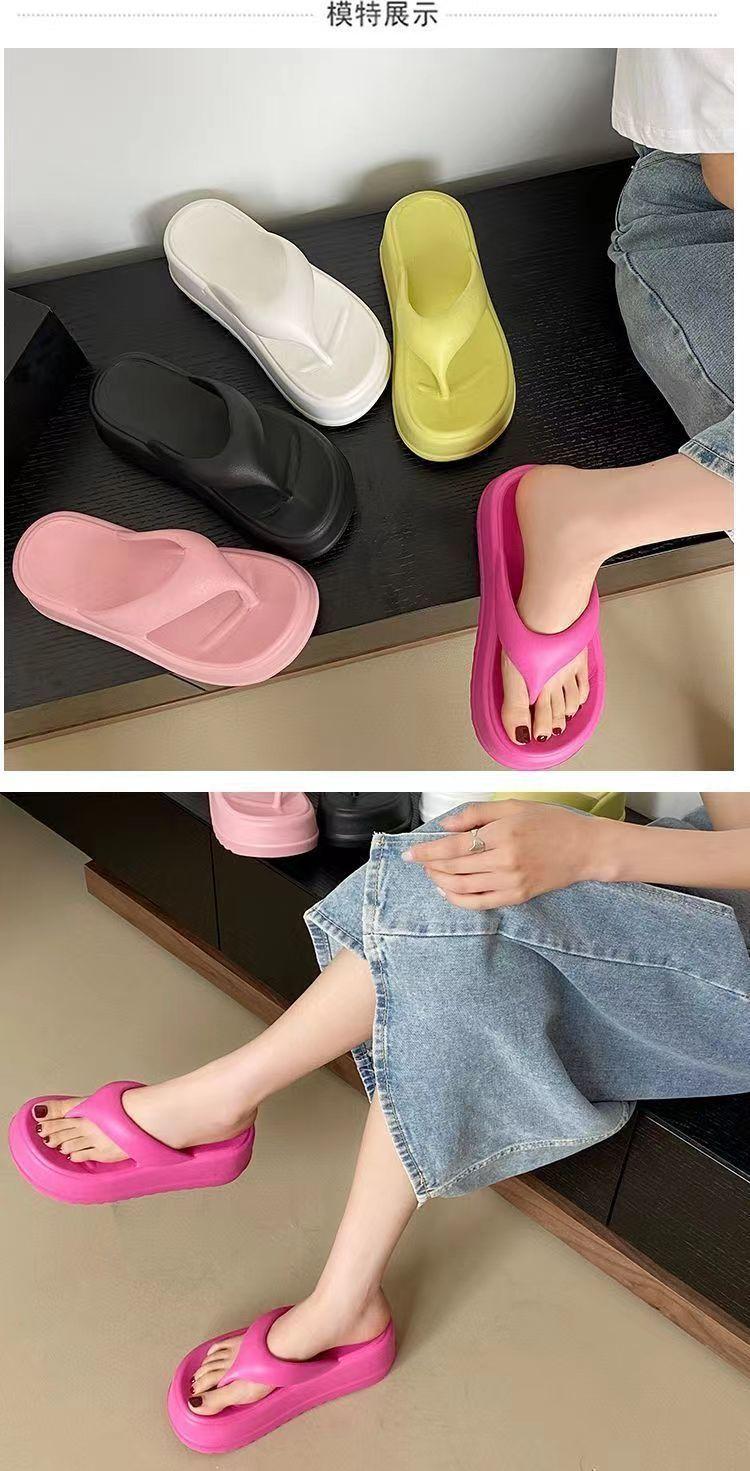 Product Introduction of Dép Xỏ Ngón Đế Dày Eva, Dành Cho Nữ, Chiều Cao Gót 6Cm, Đế Mềm Tăng Chiều Cao, Chống Trượt, Thời Trang Ins, Thích Hợp Mặc Ngoài Trời, Hàng Mới Về Mùa Hè 2024 3