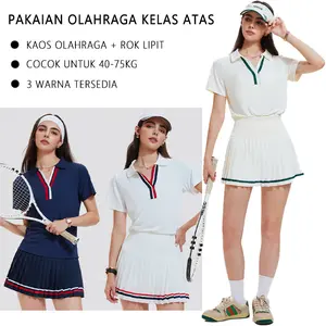 Polo Shirt / Skort (With Short) – Set Tennis Padel Outfit Wanita