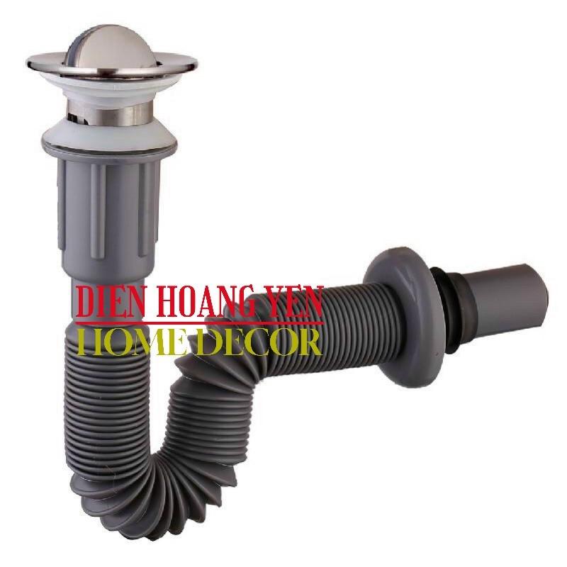 Ống Xả Lavabo - Ống Xả Ruột Gà Xi Phông Xả Chậu Rửa Mặt